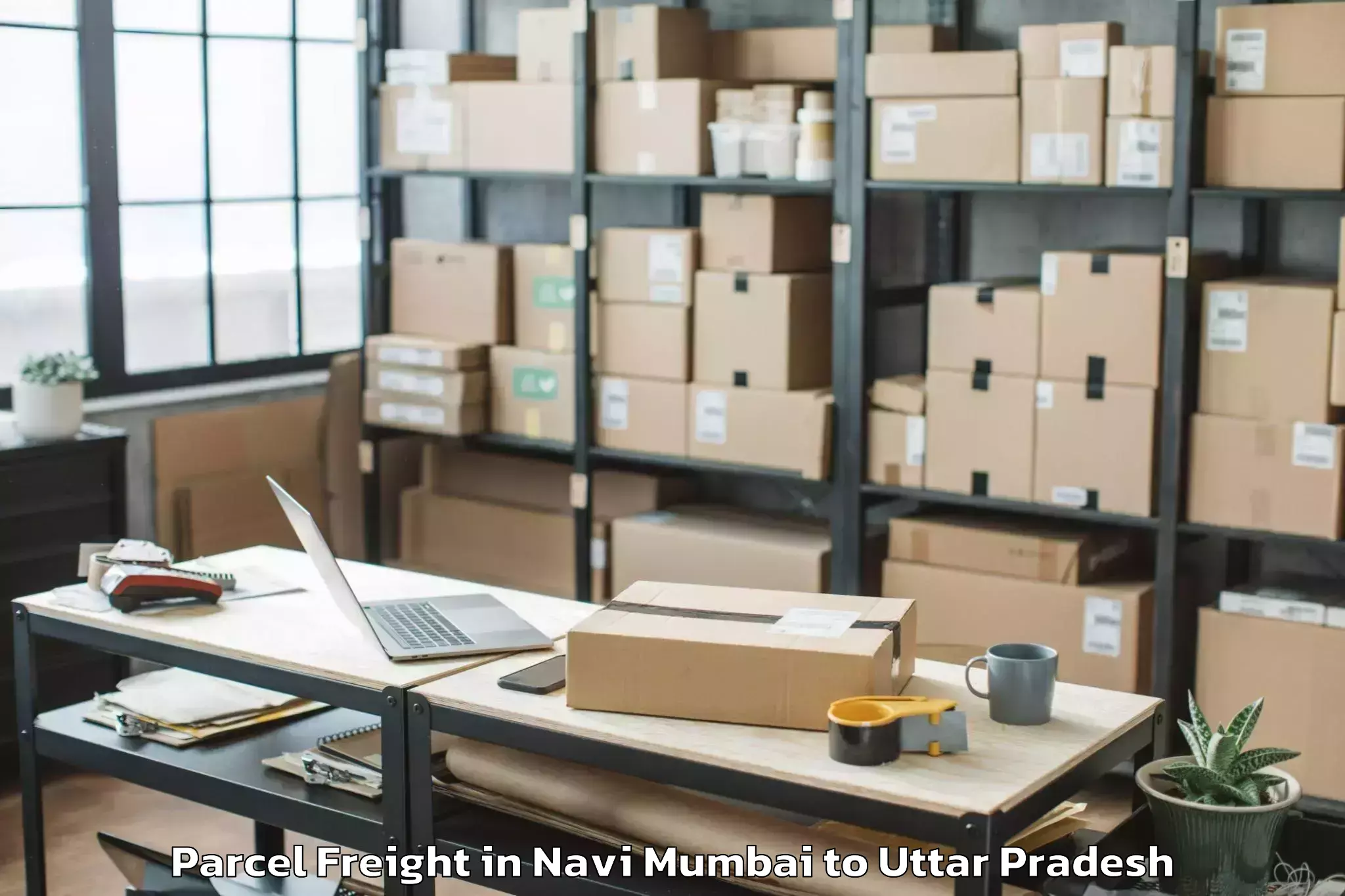 Book Navi Mumbai to Etmadpur Parcel Freight Online